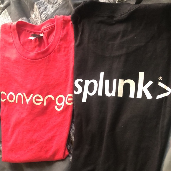 T-Shirts LOT New Splunk,Stackhawk,Unitrends & Converge (ALL 5) 3 L,1 M & 1 S - Picture 7 of 12